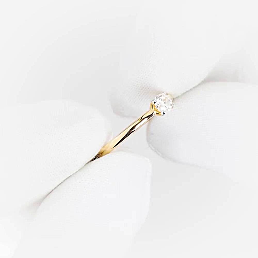 Кольцо с бриллиантом из красного золота 585 пробы 1