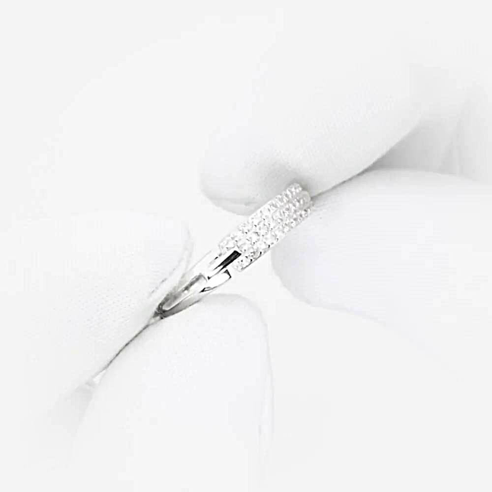 Кольцо с бриллиантами из белого золота 585 пробы 1