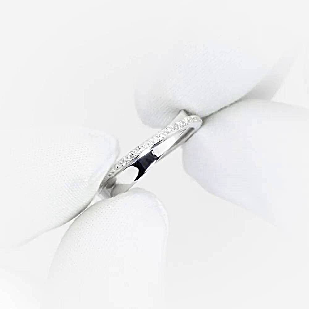 Кольцо с бриллиантами из белого золота 585 пробы