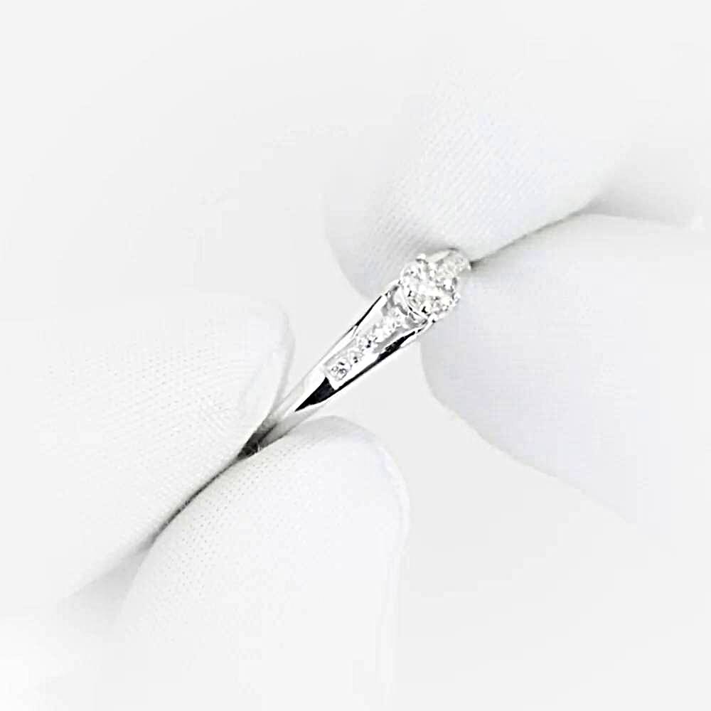 Кольцо с бриллиантами из белого золота 585 пробы 1