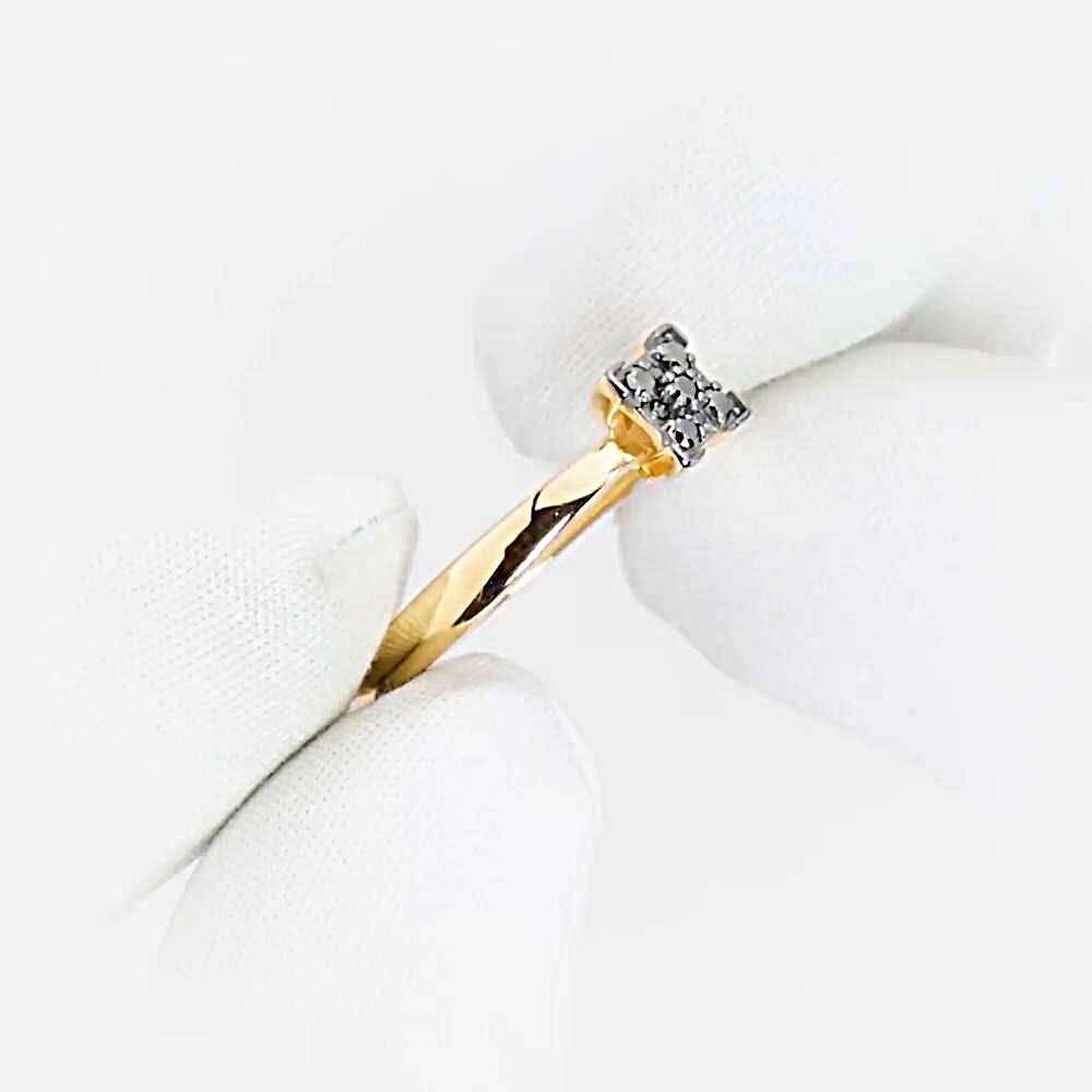 Кольцо с бриллиантами из красного золота 585 пробы