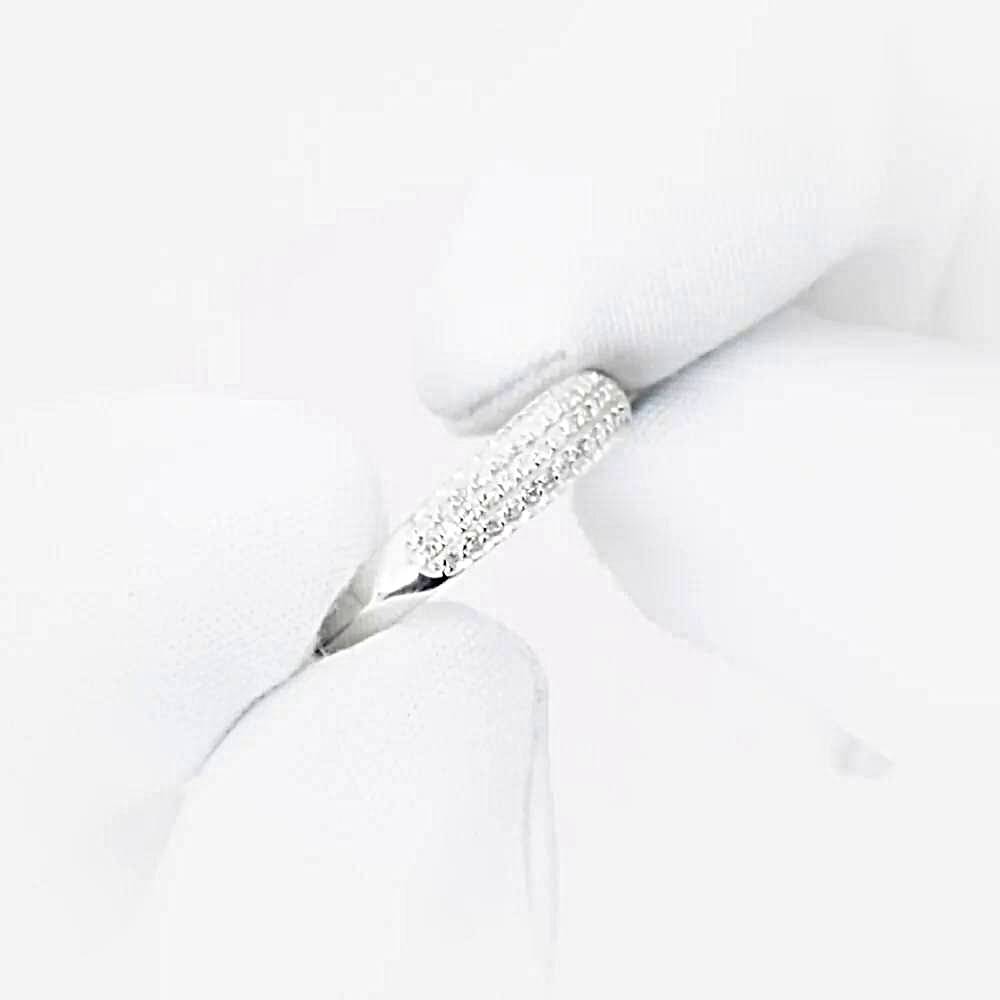 Кольцо с бриллиантами из белого золота 585 пробы 1