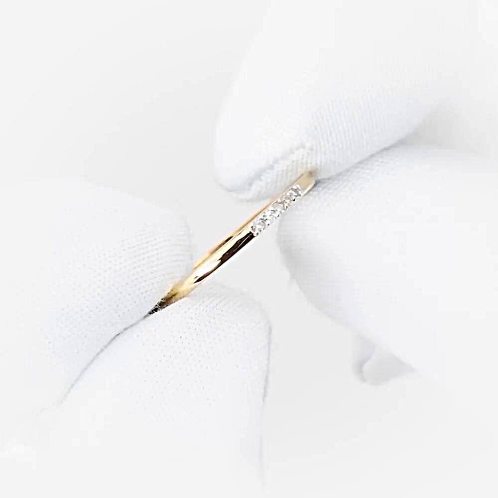 Кольцо с бриллиантами из красного золота 585 пробы