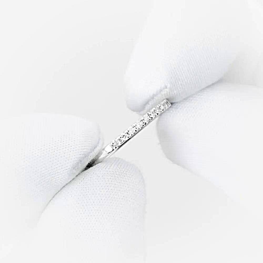 Кольцо с бриллиантами из белого золота 585 пробы