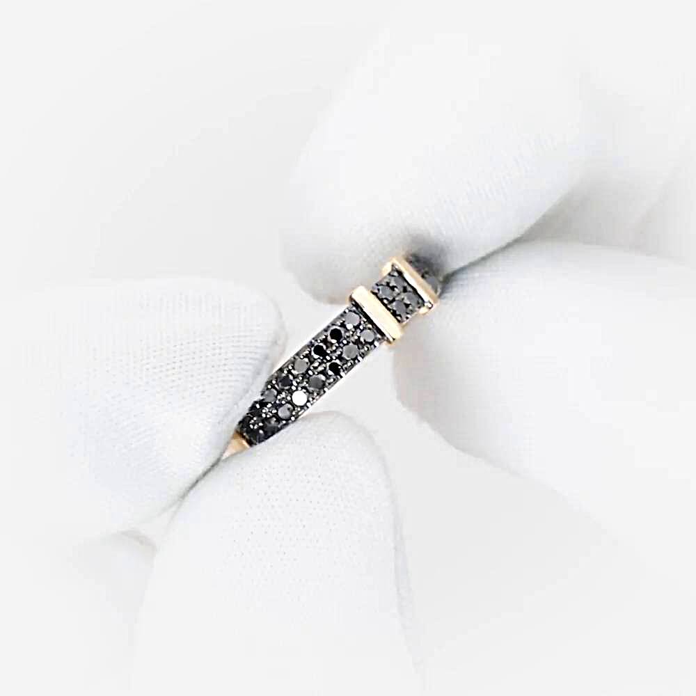 Кольцо с бриллиантами из красного золота 585 пробы