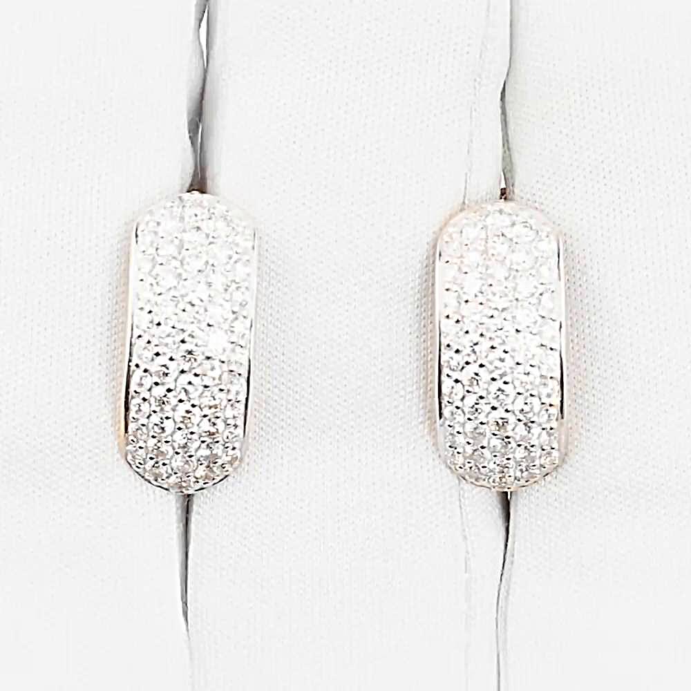 Серьги с бриллиантами из красного золота 585 пробы 1