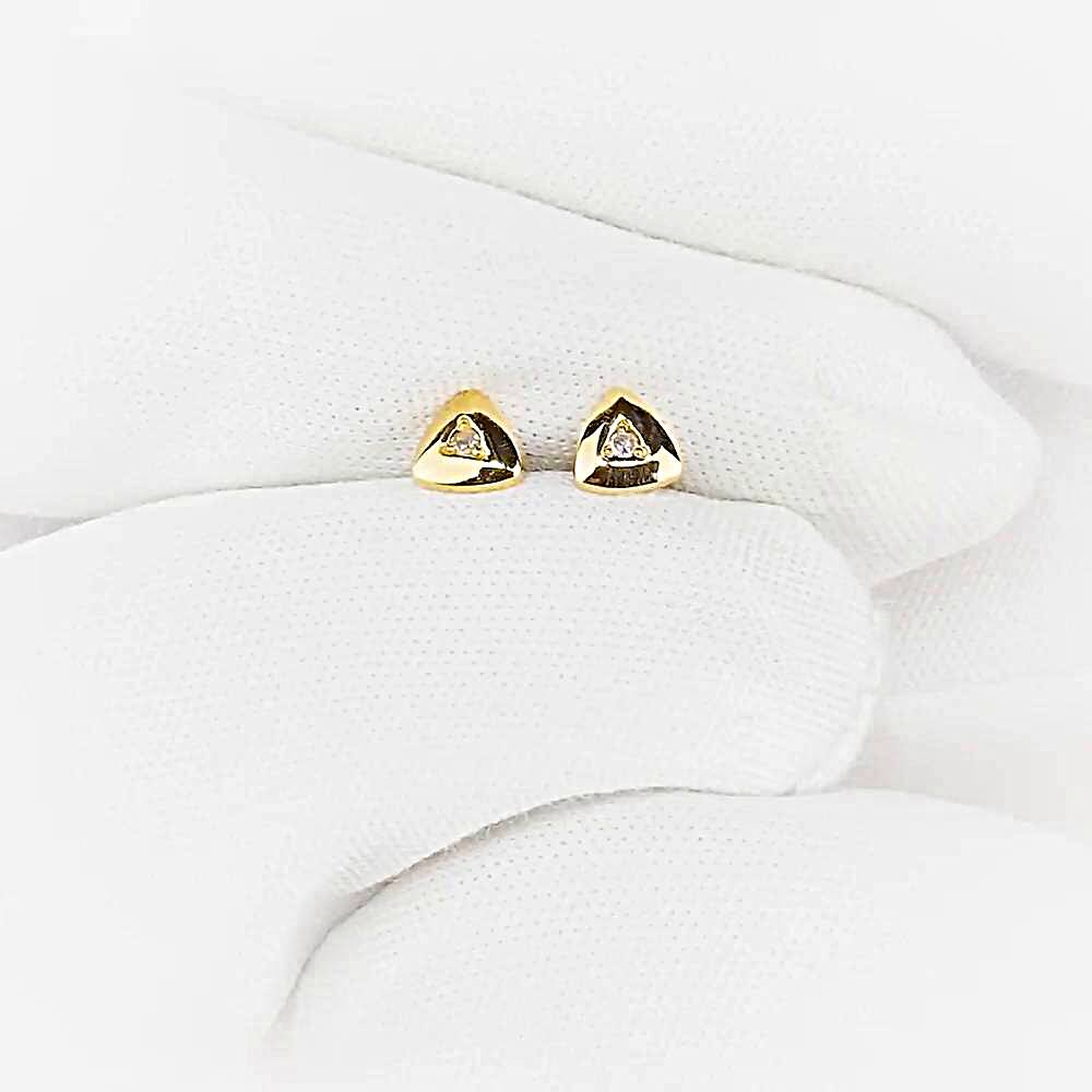Серьги с бриллиантами из красного золота 585 пробы 1