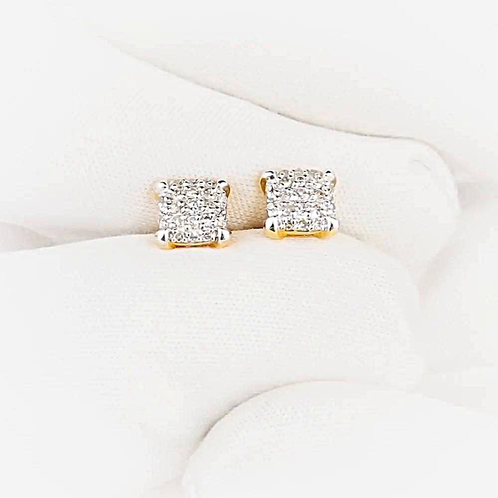 Серьги с бриллиантами из красного золота 585 пробы 1
