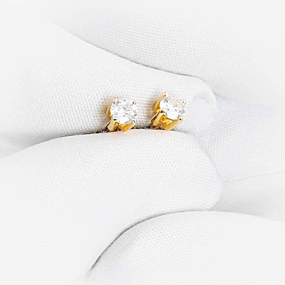 Серьги с бриллиантами из красного золота 585 пробы 1