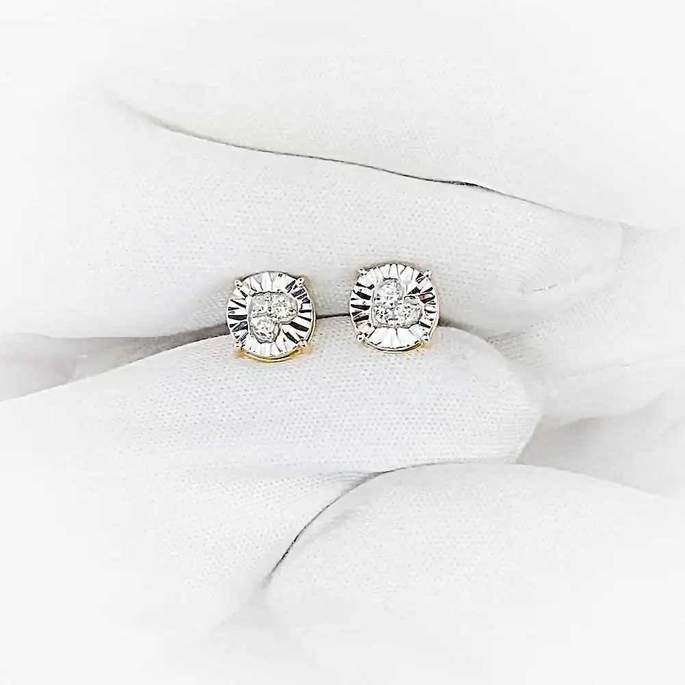 Серьги с бриллиантами из красного золота 585 пробы 2