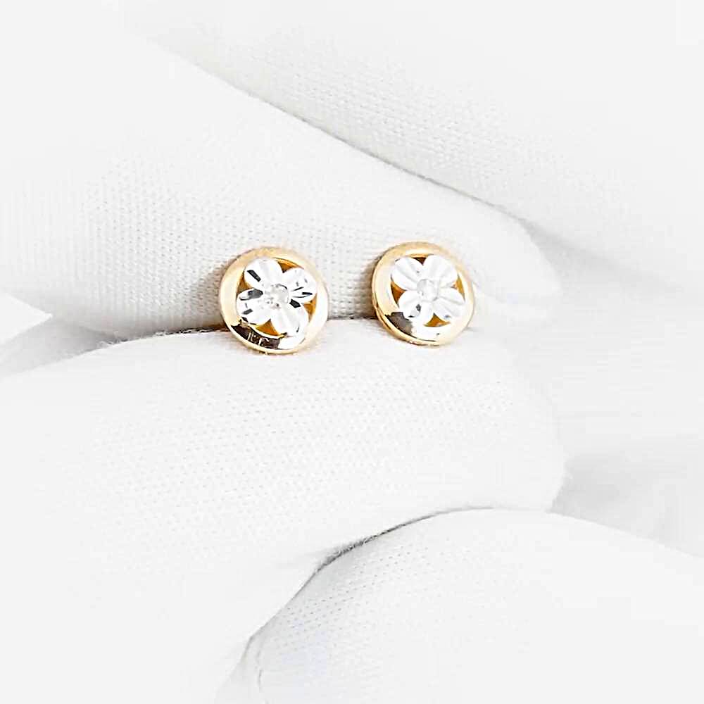 Серьги с бриллиантами из красного золота 585 пробы