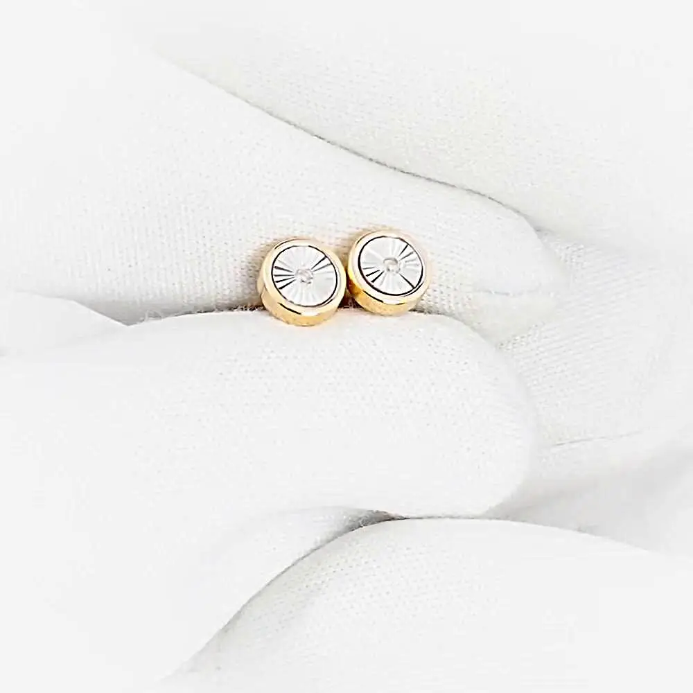 Серьги с бриллиантами из красного золота 585 пробы 2