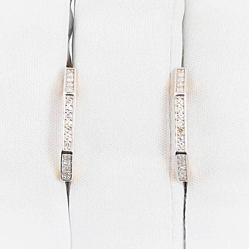 Серьги с бриллиантами из красного золота 585 пробы