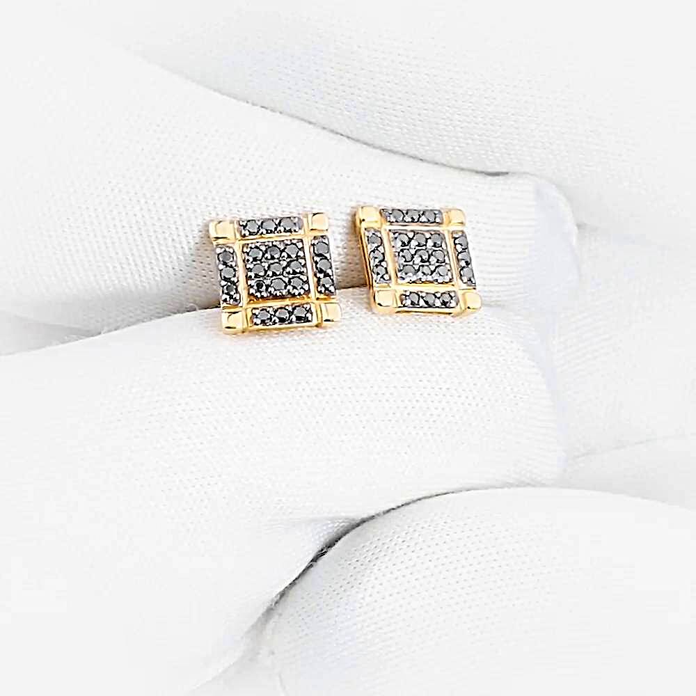 Серьги с бриллиантами из красного золота 585 пробы