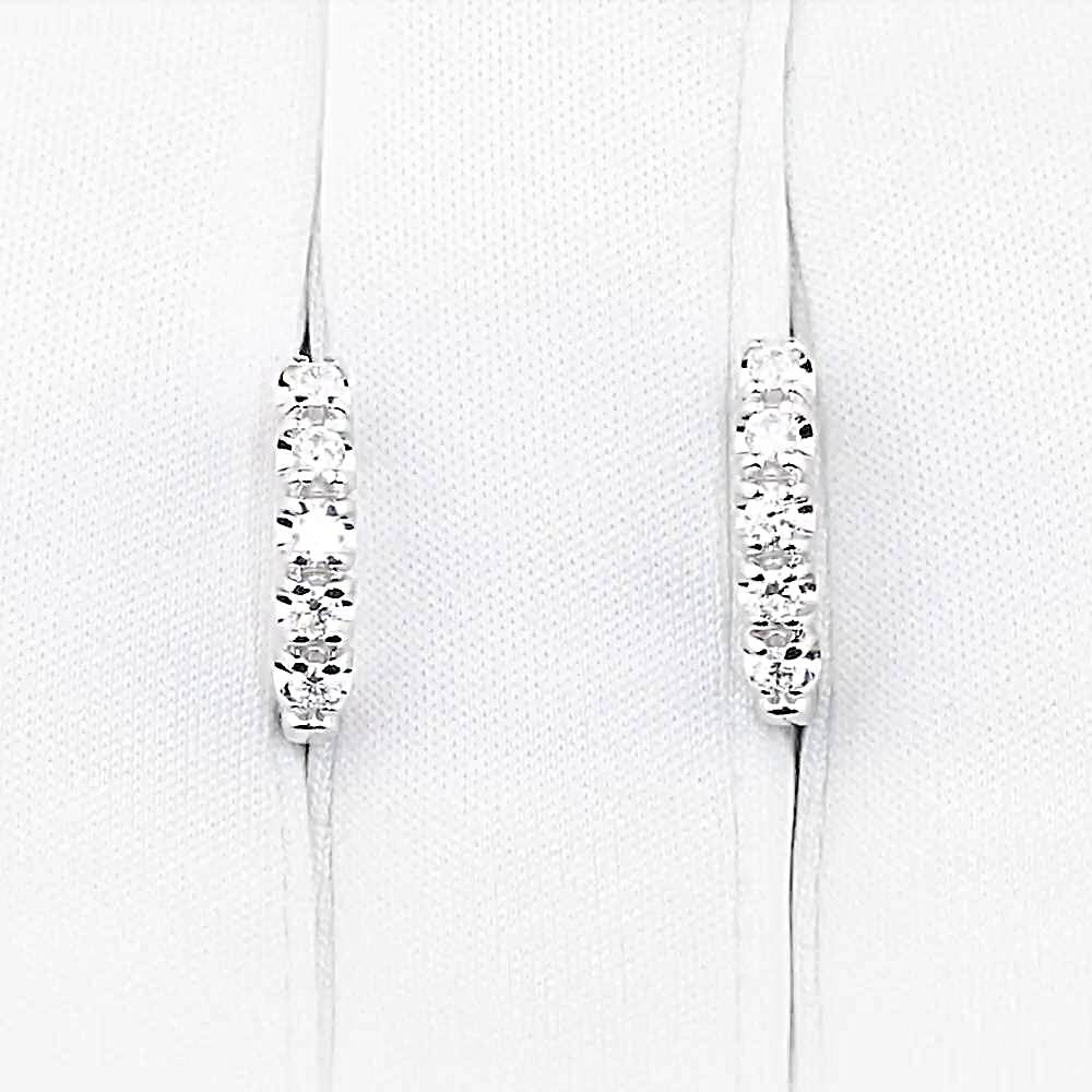 Серьги с бриллиантами из белого золота 585 пробы 1