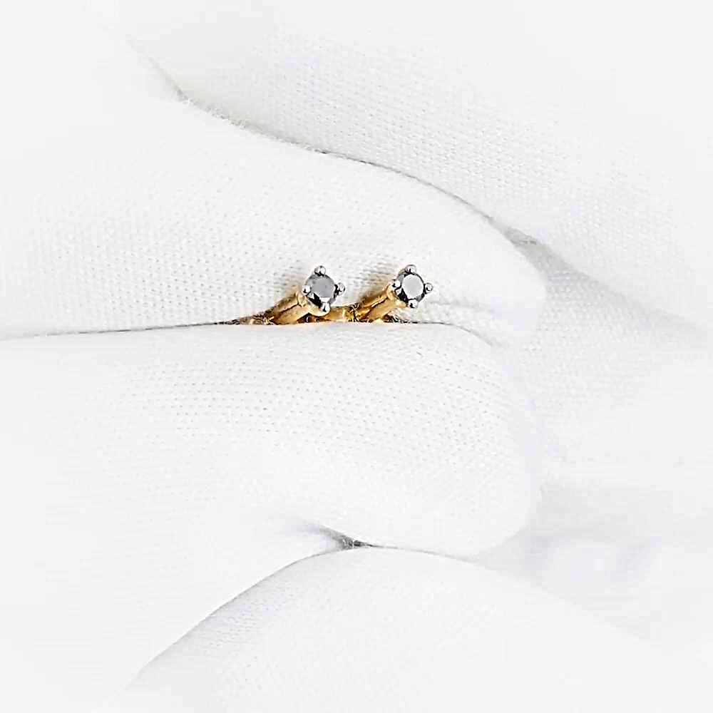 Серьги с бриллиантами из красного золота 585 пробы