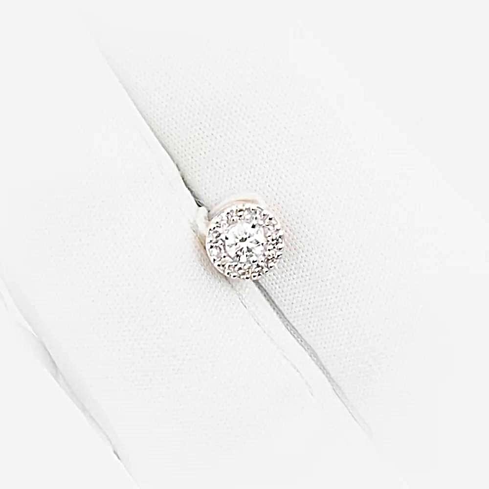 Подвес с бриллиантами из красного золота 585 пробы