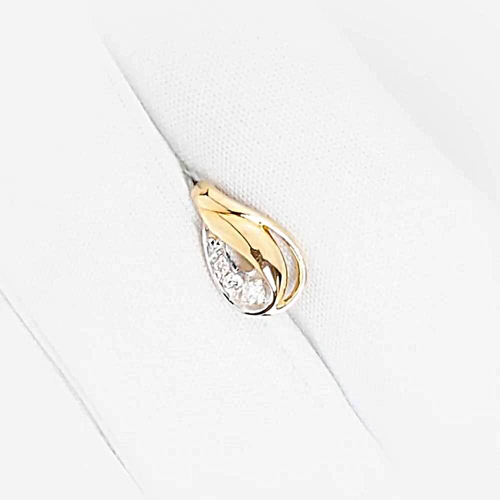 Подвес с бриллиантами из красного золота 375 пробы 1