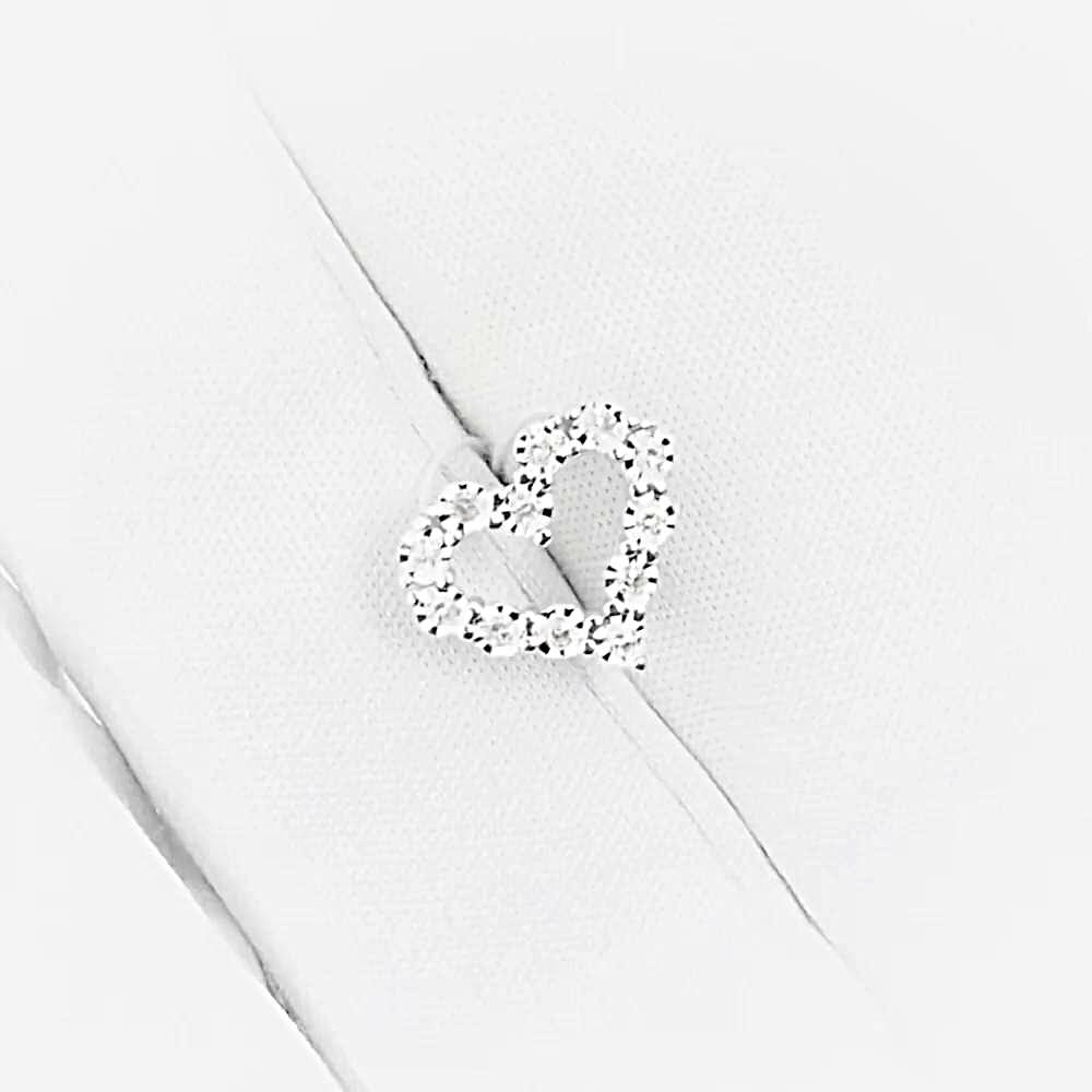 Подвес с бриллиантами из белого золота 585 пробы 1