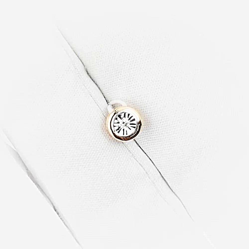 Подвес с бриллиантом из красного золота 585 пробы