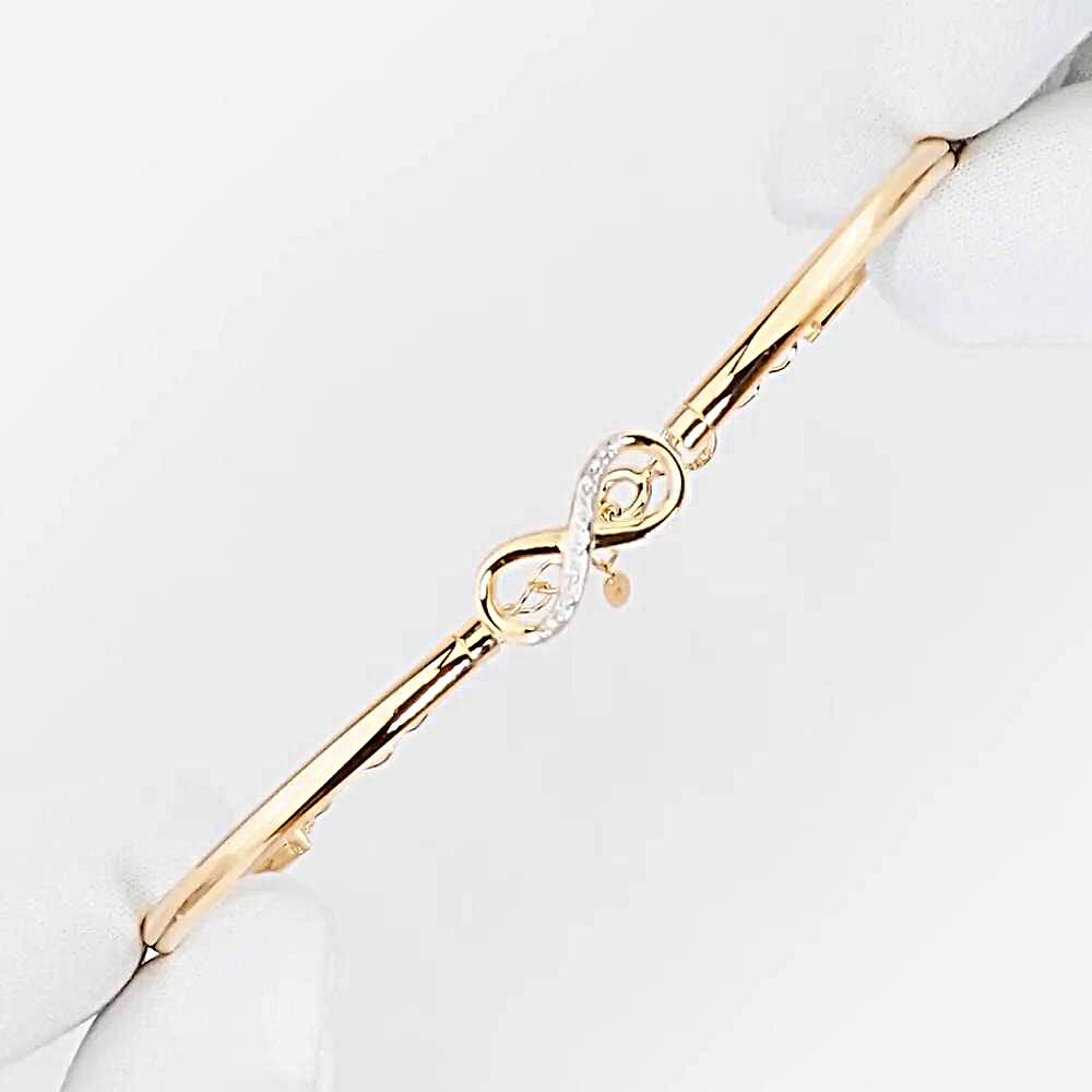 Браслет с бриллиантами из красного золота 585 пробы 1