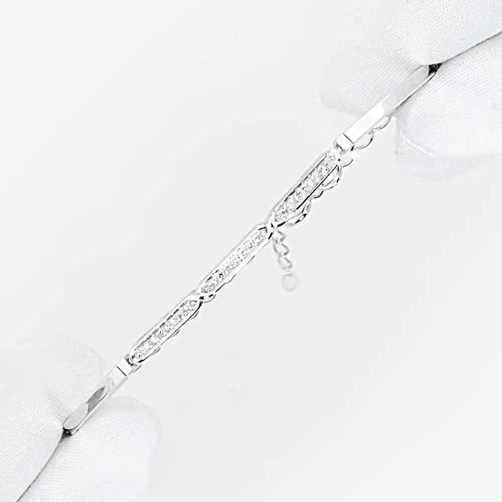 Браслет с бриллиантами из белого золота 585 пробы 1