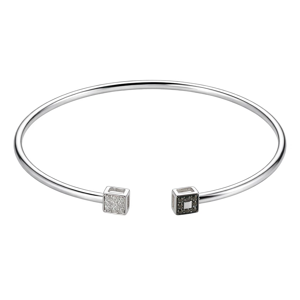 Браслет с бриллиантами из белого золота 585 пробы