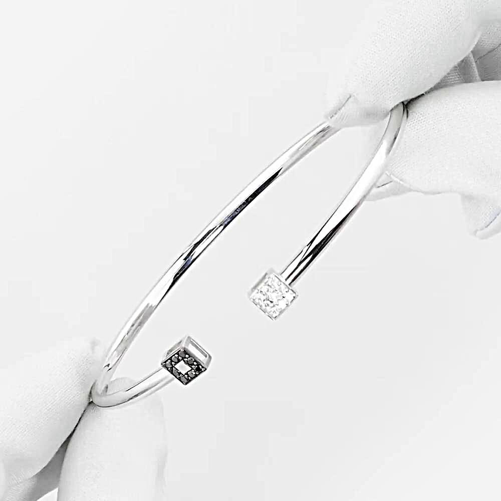 Браслет с бриллиантами из белого золота 585 пробы