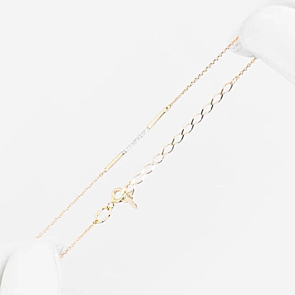 Браслет с бриллиантами из красного золота 585 пробы