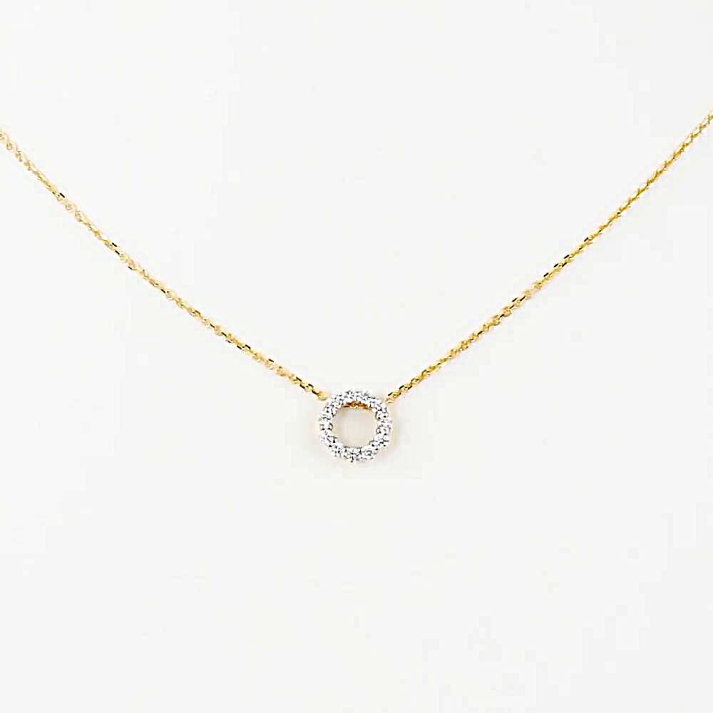 Колье с бриллиантами из красного золота 585 пробы