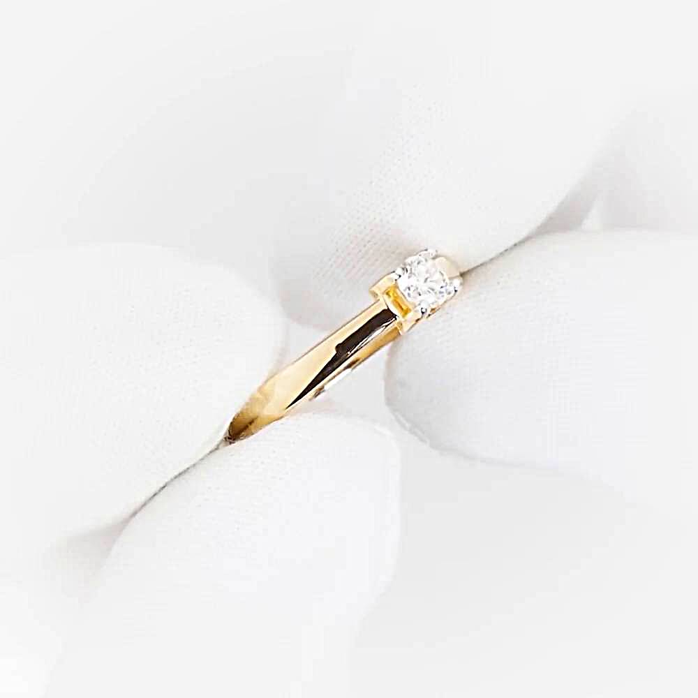 Кольцо с бриллиантом из красного золота 585 пробы 1