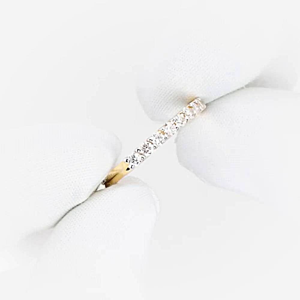 Кольцо с бриллиантами из красного золота 585 пробы 1