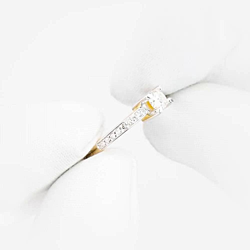 Кольцо с бриллиантами из красного золота 585 пробы