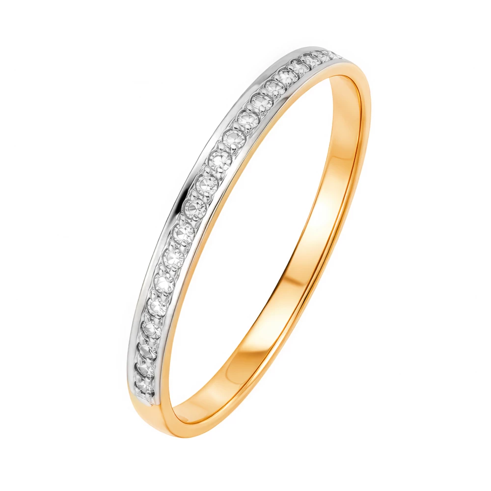 Кольцо с бриллиантами из красного золота 585 пробы Кольцо с бриллиантами из красного золота 585 пробы