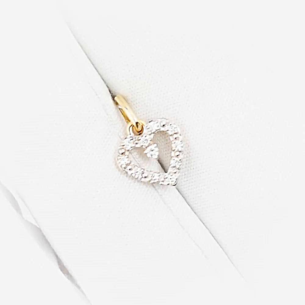 Подвес с бриллиантами из красного золота 585 пробы Подвес с бриллиантами из красного золота 585 пробы