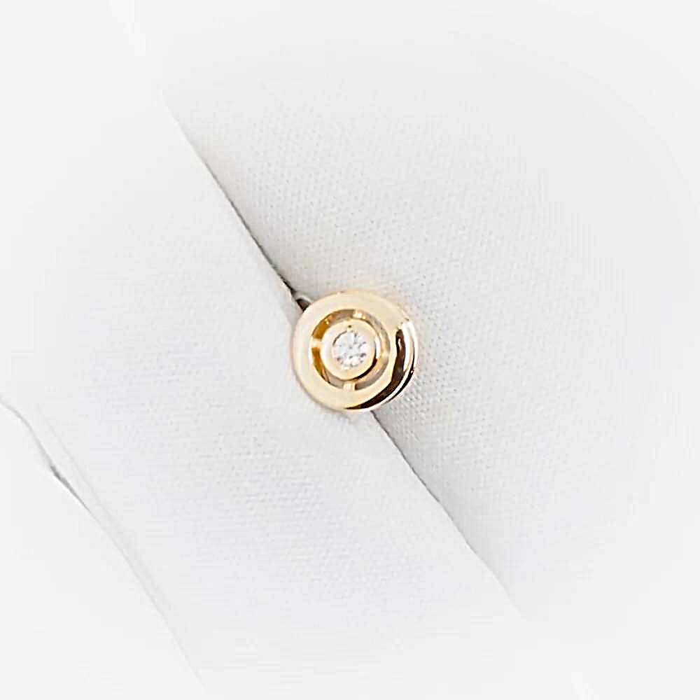 Подвес с бриллиантом из красного золота 375 пробы