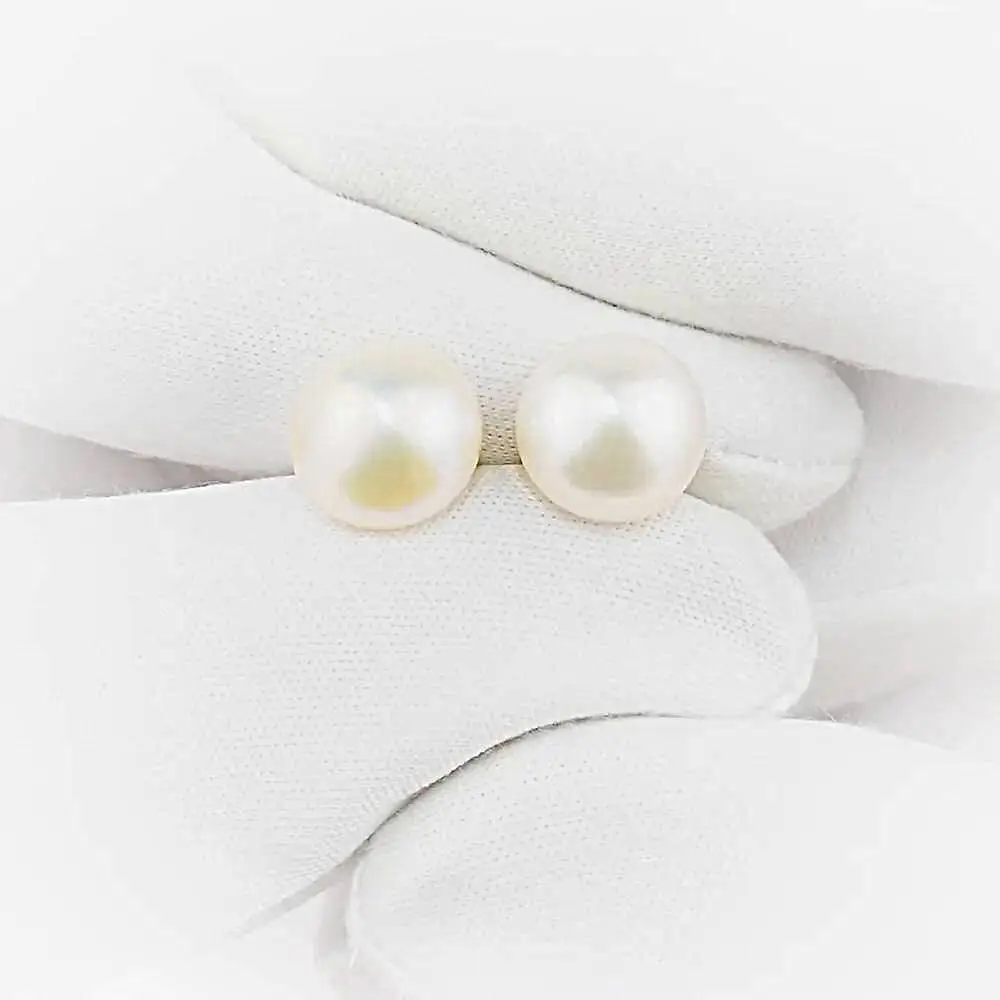 Серьги с культивированным жемчугом из красного золота 375 пробы 2