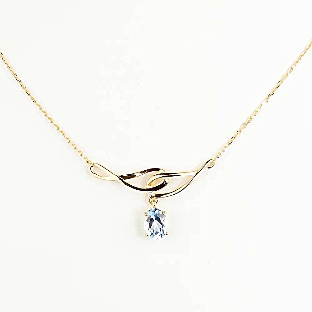 Колье с топазом из красного золота 585 пробы 1