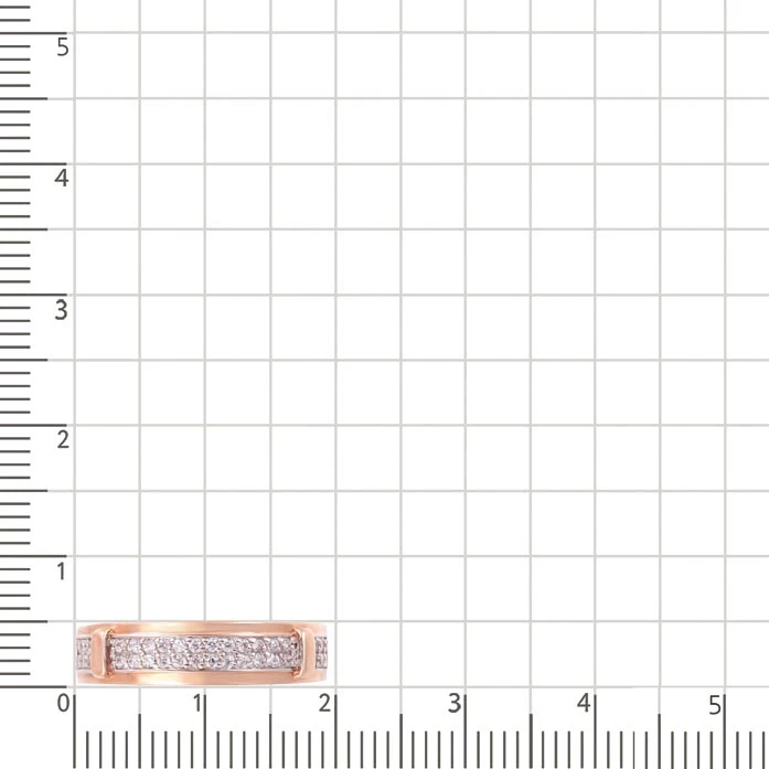Кольцо с фианитами из красного золота 585 пробы 2