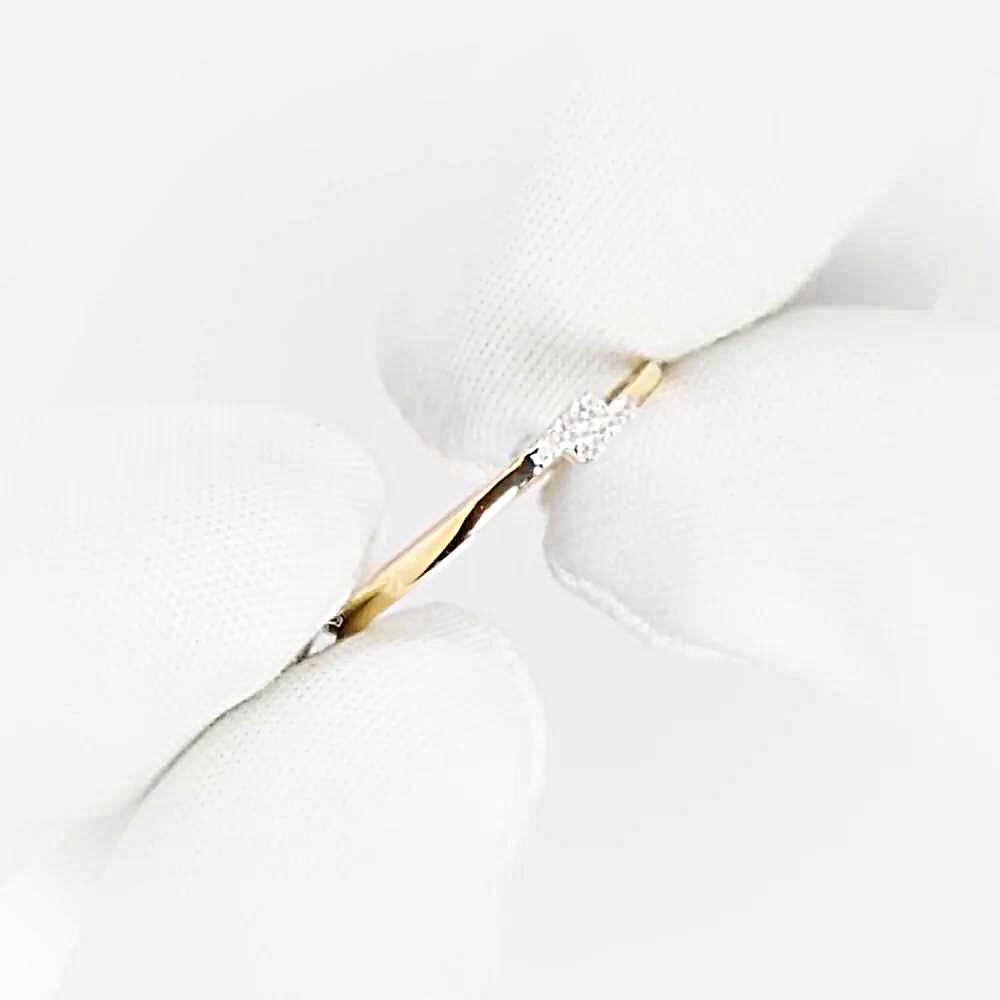 Кольцо с фианитами из красного золота 585 пробы 1