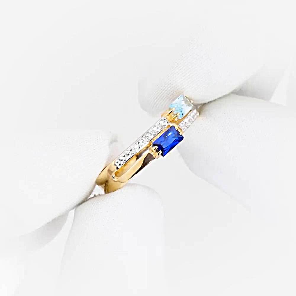 Кольцо с фианитами из красного золота 375 пробы 1