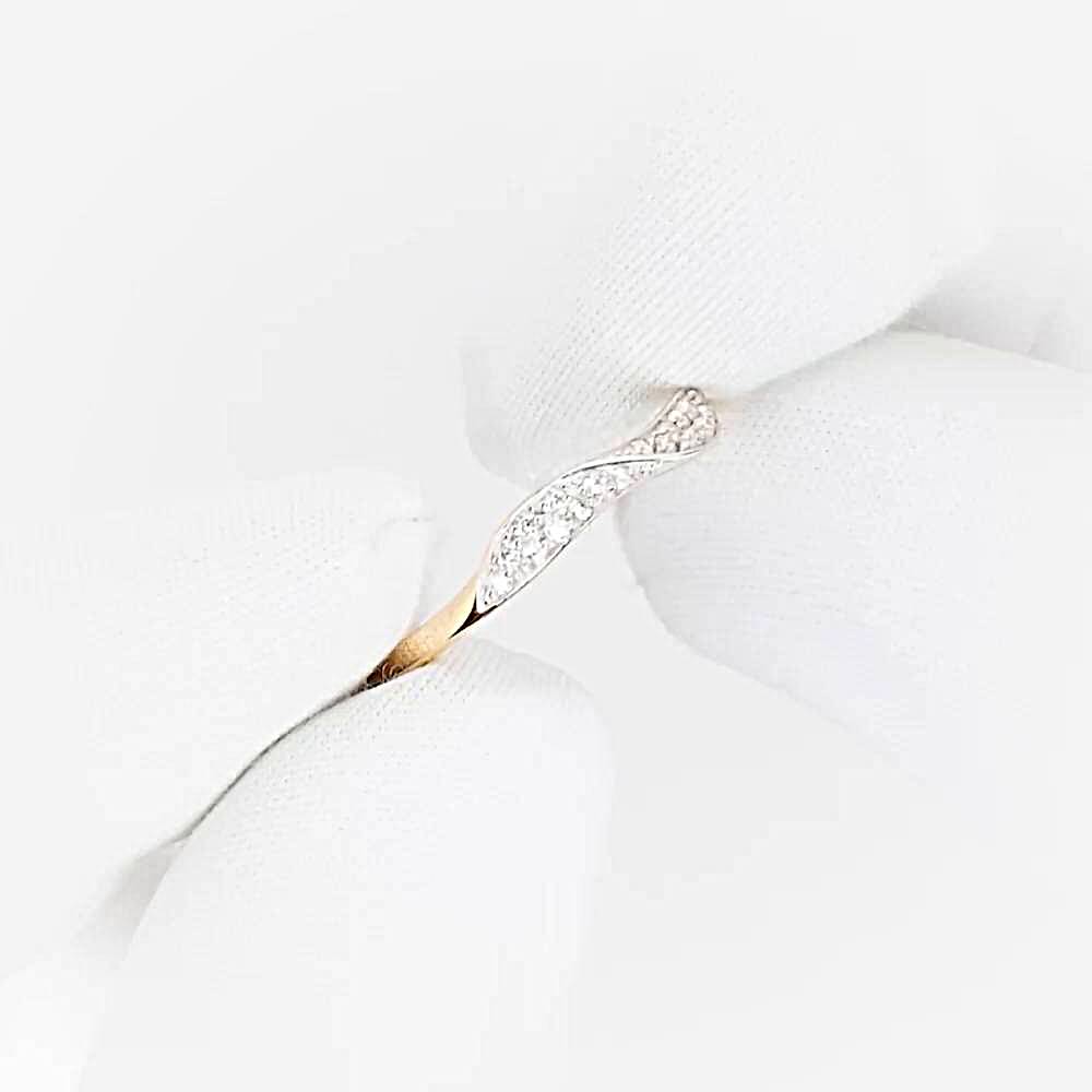 Кольцо с фианитами из красного золота 375 пробы