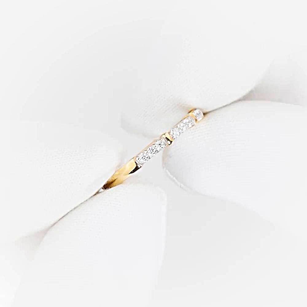 Кольцо с фианитами из красного золота 375 пробы 1