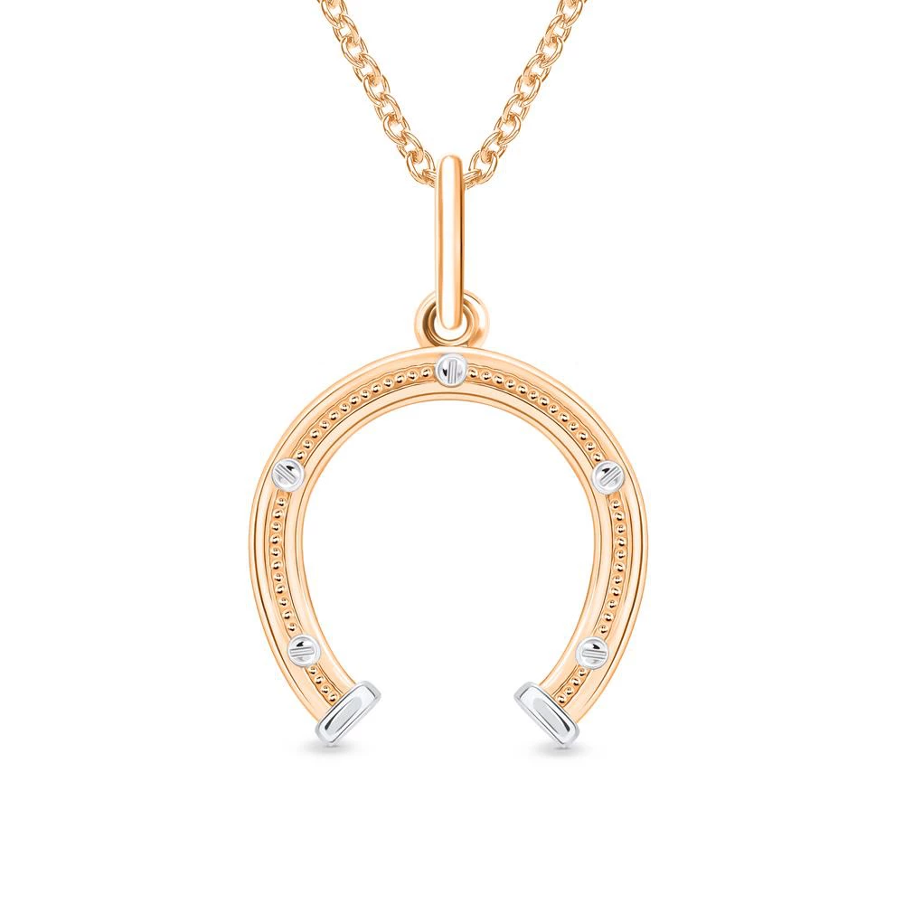 Подвес из красного золота 585 пробы