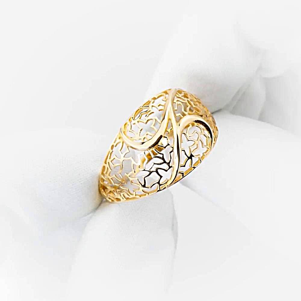 Кольцо из красного золота 585 пробы 1