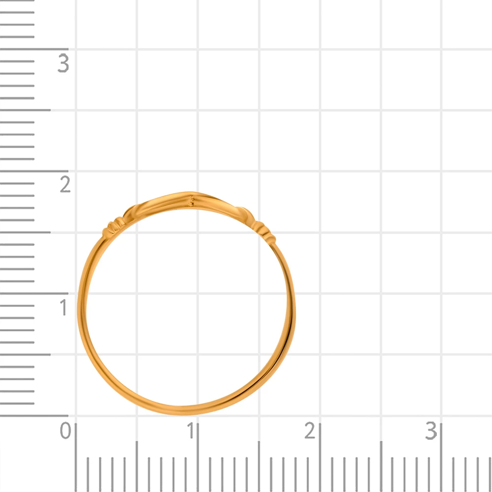 Кольцо из красного золота 375 пробы