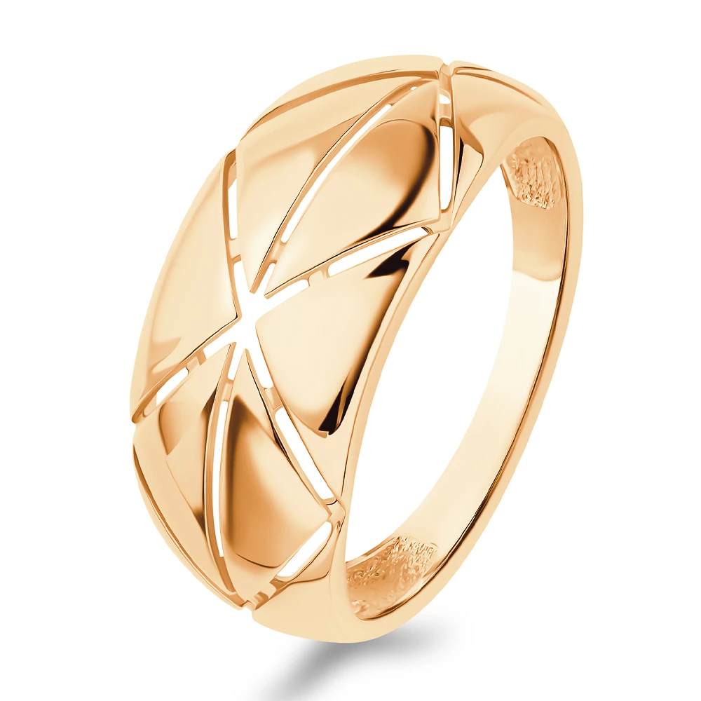 Кольцо из красного золота 375 пробы