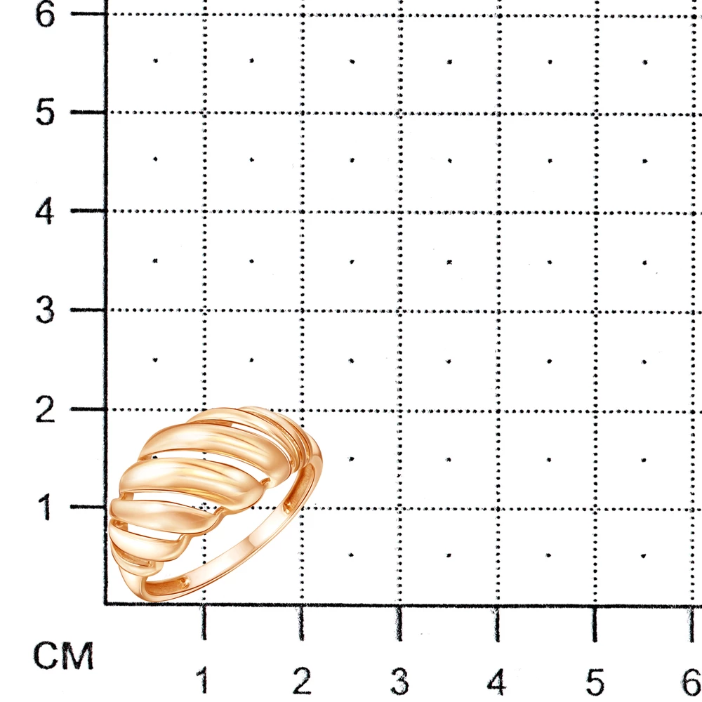 Кольцо из красного золота 585 пробы 2