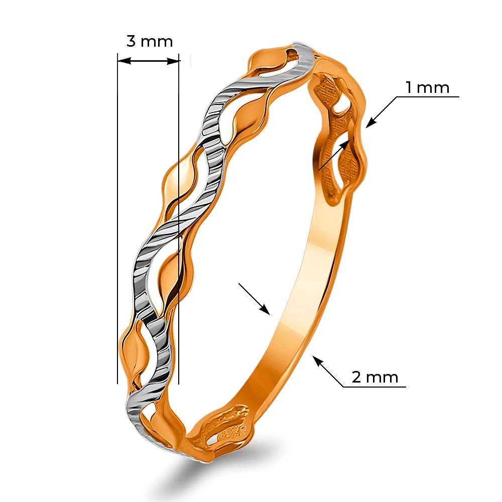 Кольцо из красного золота 585 пробы