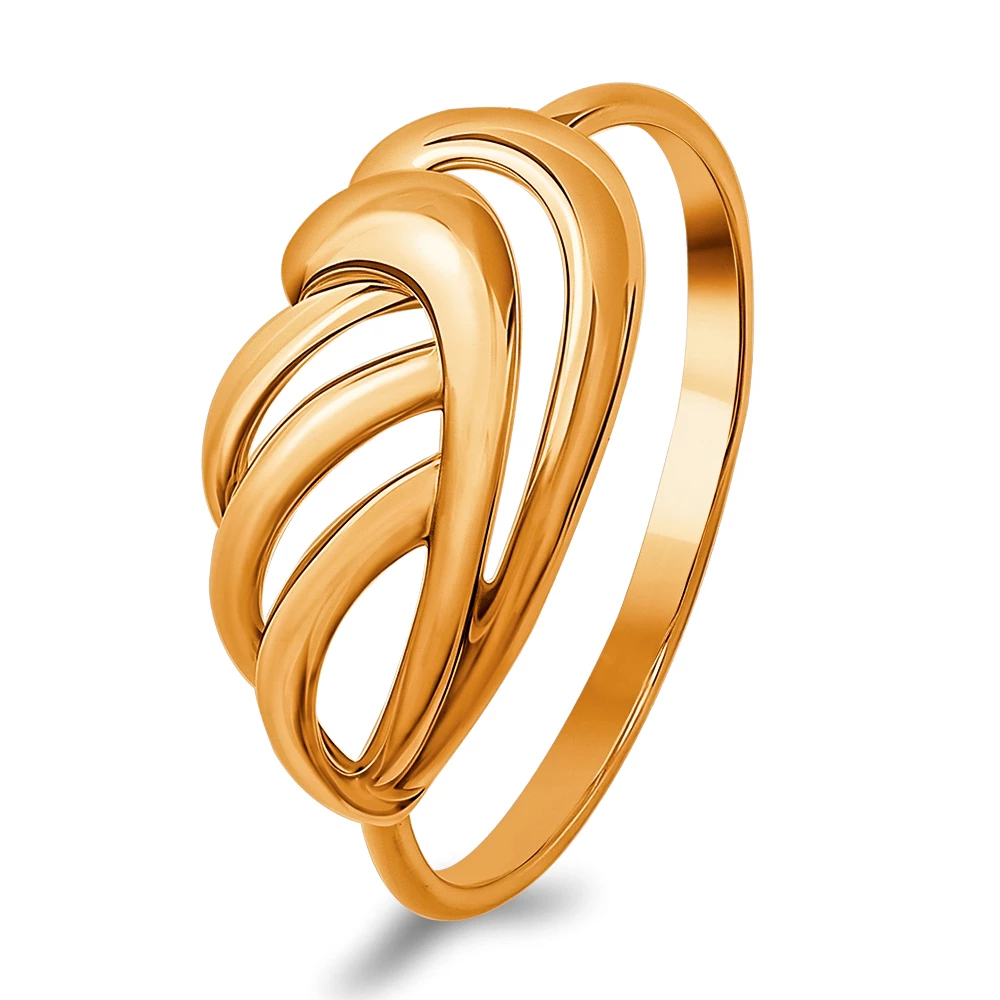 Кольцо из красного золота 375 пробы